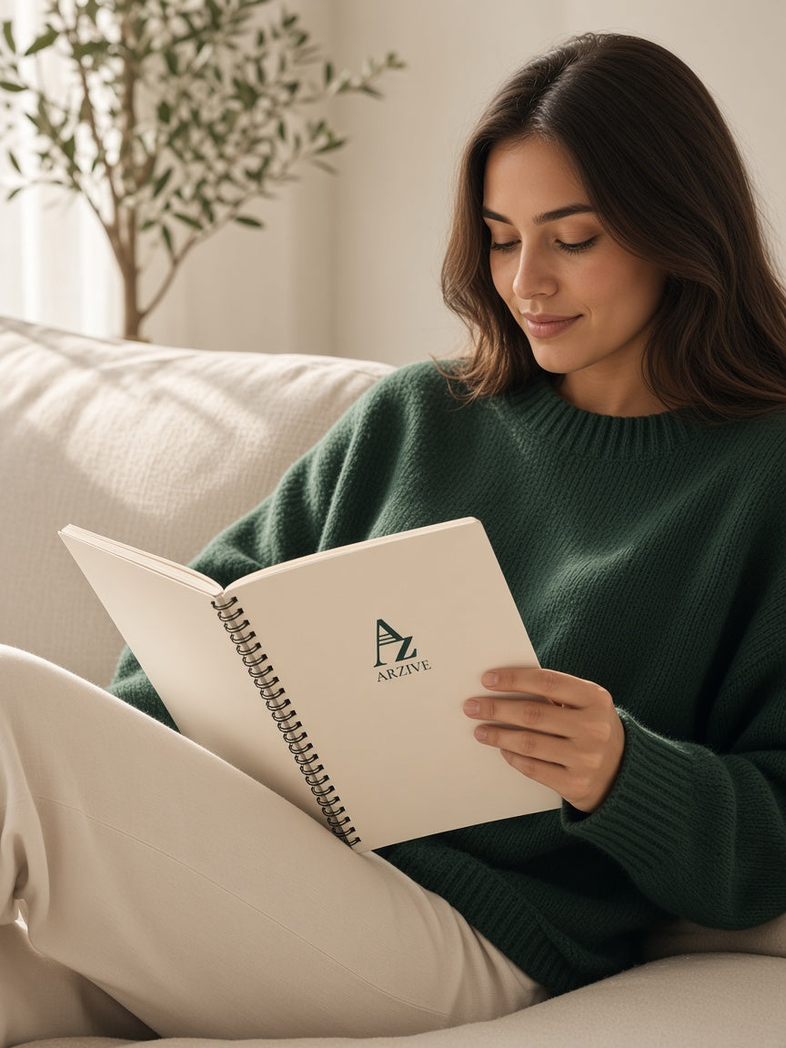 Student with Cornell Notebook